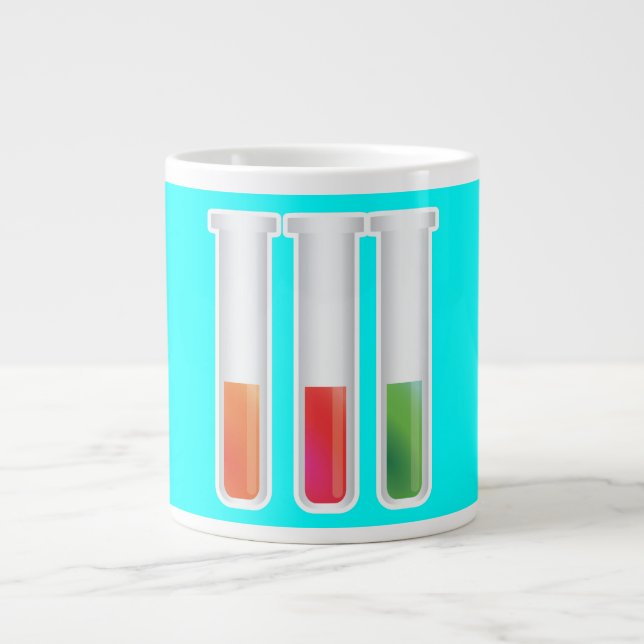 Science Test Tubes Large Coffee Mug (Front)