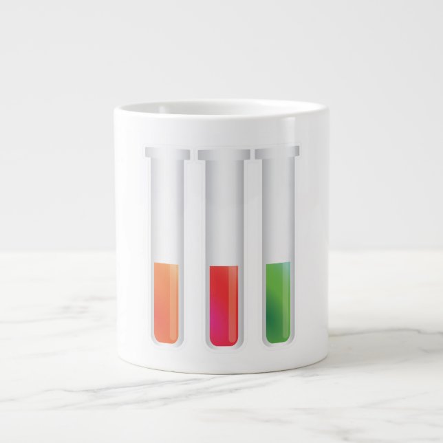 Science Test Tubes Large Coffee Mug (Front)