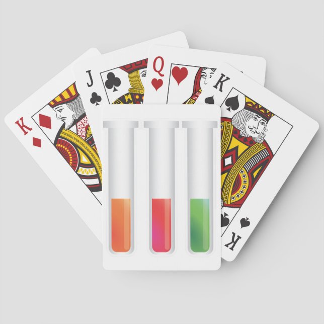 Science Test Tubes Playing Cards (Back)