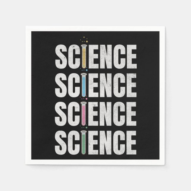 Science text design napkin (Front)