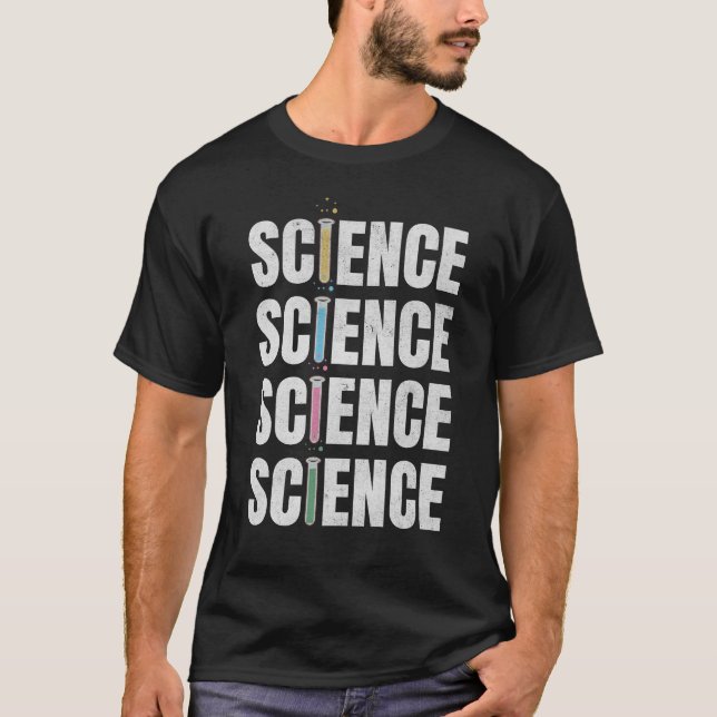 Science text design T-Shirt (Front)