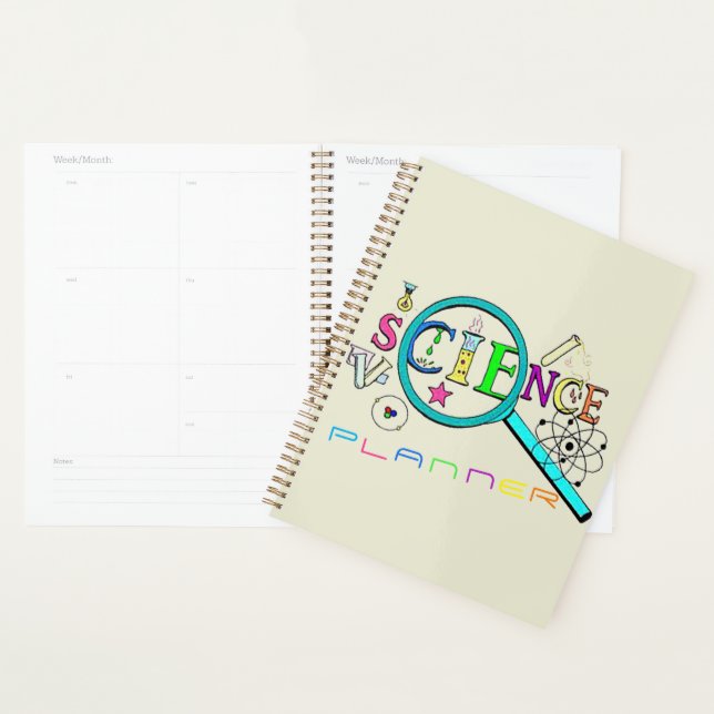 Science Two Page Medium Calendar  Planner (Display)