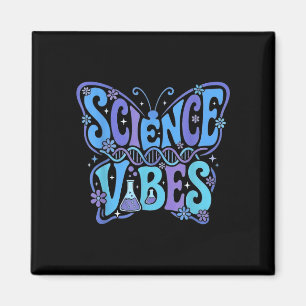 Science vibes groovy first day of back to school magnet