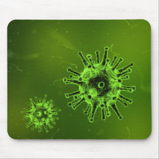 Science virus bacteria microscope green  mouse pad