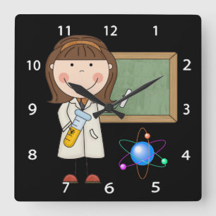 Science Wall Clock