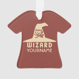 Science Wizard custom color ornament
