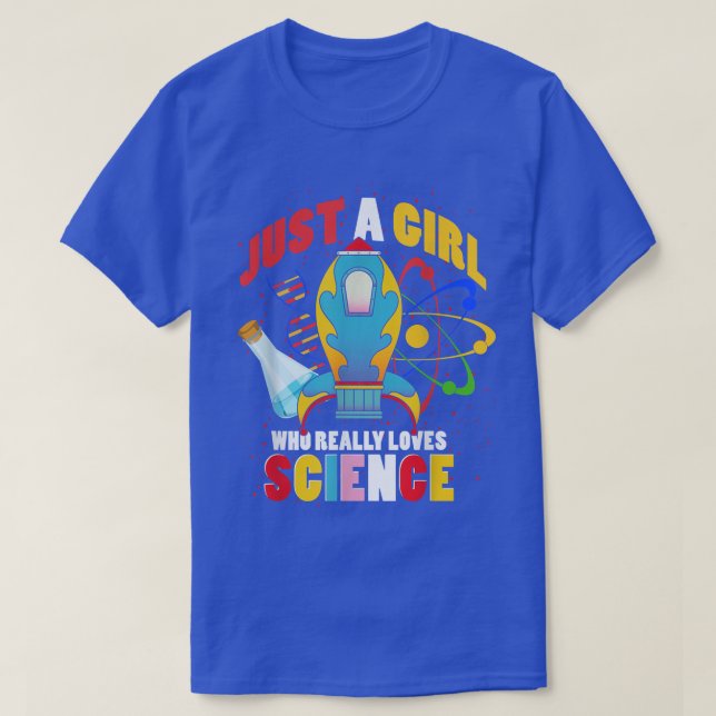 Science Women Girls Chemistry Physics Scientist Sc T-Shirt (Design Front)