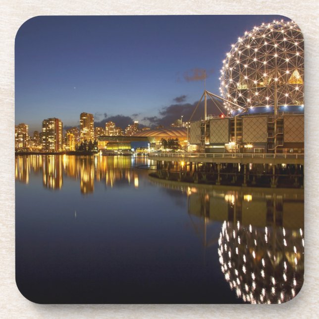 Science World and CBD reflected in False Creek, Coaster (Front)