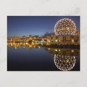 Science World and CBD reflected in False Creek, Postcard