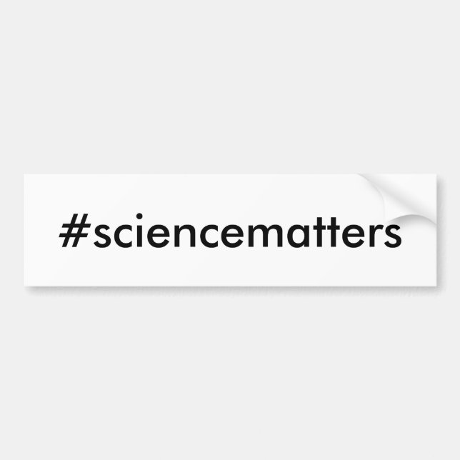 #sciencematters Bumber Sticker (Front)