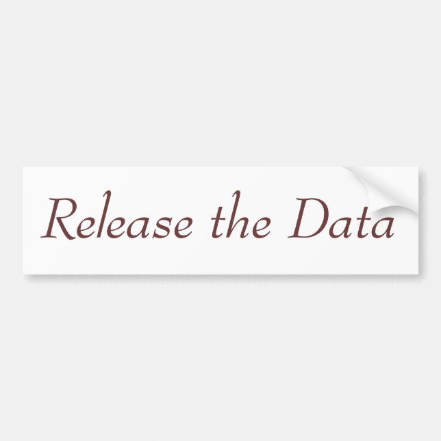 Scientific Bumper Sticker (Front)