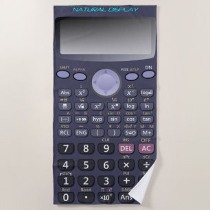 Scientific calculator beach towel