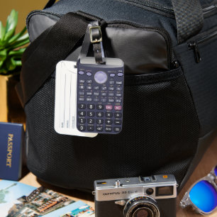 Scientific calculator luggage tag