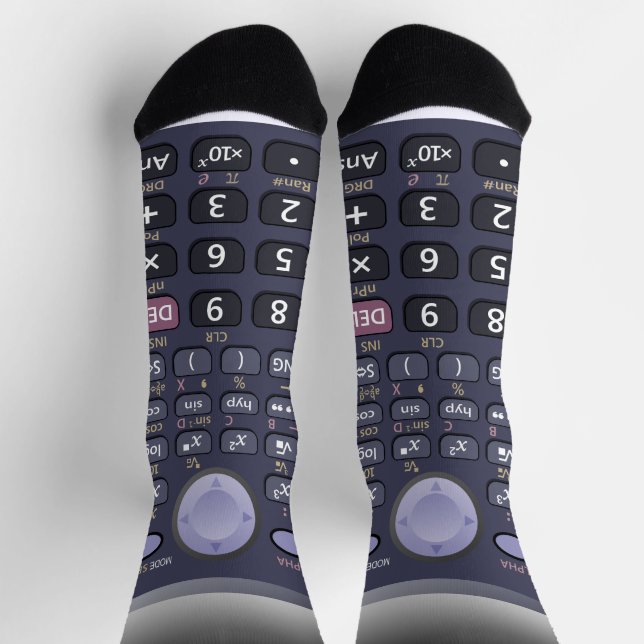 Scientific calculator socks (Top)