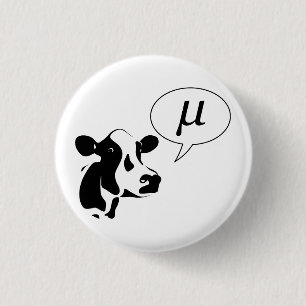 Scientific Cow Goes Mu 3 Cm Round Badge