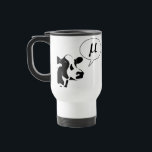 Scientific Cow Goes Mu Travel Mug<br><div class="desc">Or greek.  He goes Mμμμμμμμμ!</div>