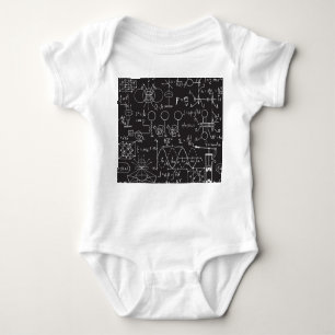 Scientific Formulas: Chalkboard Calculations Patte Baby Bodysuit