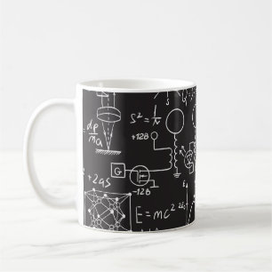 Scientific Formulas: Chalkboard Calculations Patte Coffee Mug