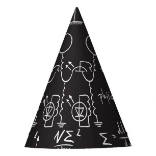 Scientific Formulas: Chalkboard Calculations Patte Party Hat