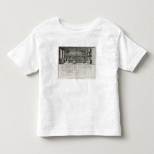 Scientific laboratory and table of chemical signs, toddler T-Shirt