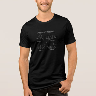 Scientific Purrinciples Funny Cat Physics Diagram Tri-Blend Shirt