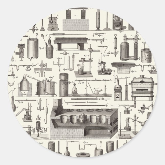 Scientific Tools Classic Round Sticker (Front)