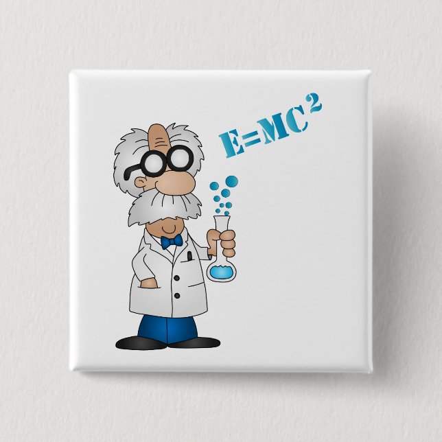 Scientist 15 Cm Square Badge (Front)