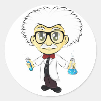 Scientist Classic Round Sticker