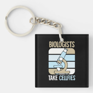 Scientist Gift Biologists Take Cellfies Key Ring