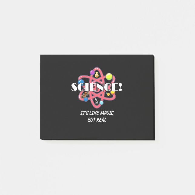 Scientist Gift | Chemistry Science Is Like Magic Post-it Notes (Front)