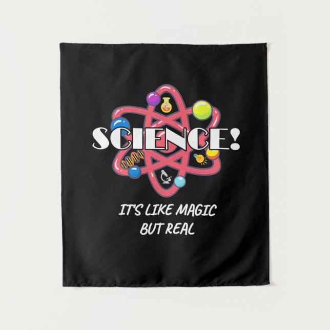 Scientist Gift | Chemistry Science Is Like Magic Tapestry (Front)