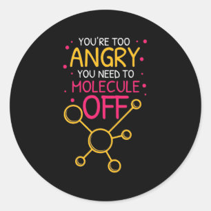 Scientist Gift   Chemistry You Are Too Angry Classic Round Sticker