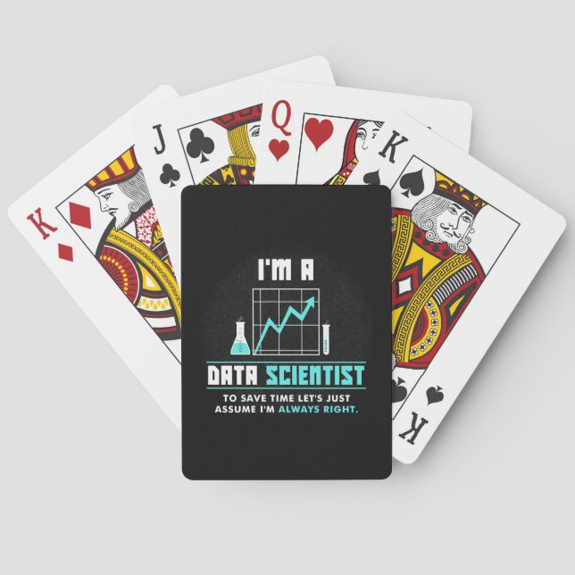 Scientist Gift | I Am A Data Scientist Playing Cards (Back)