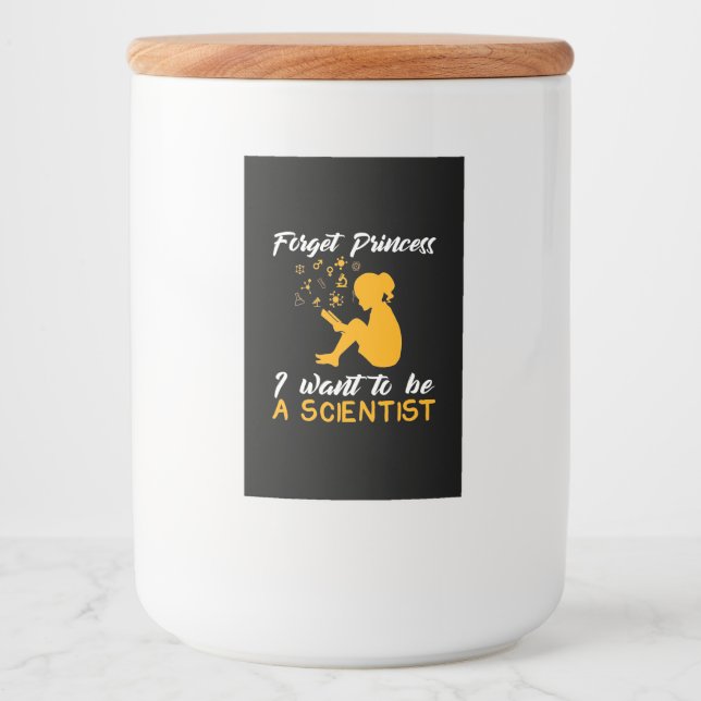 Scientist Gift | I Am Future Scientist Food Label (Front)