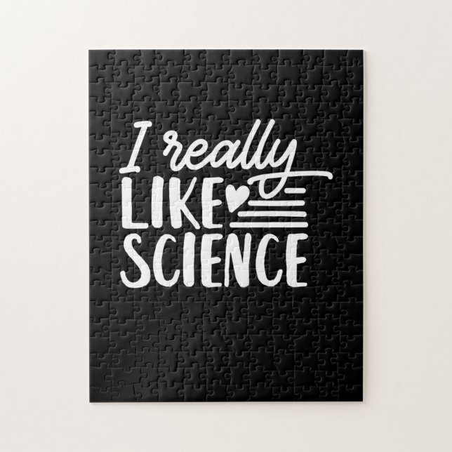 Scientist Gift | I Really Like Science Jigsaw Puzzle (Vertical)