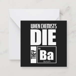 Scientist Gift Lovely Chemistry Card