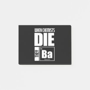 Scientist Gift   Lovely Chemistry Post-it Notes