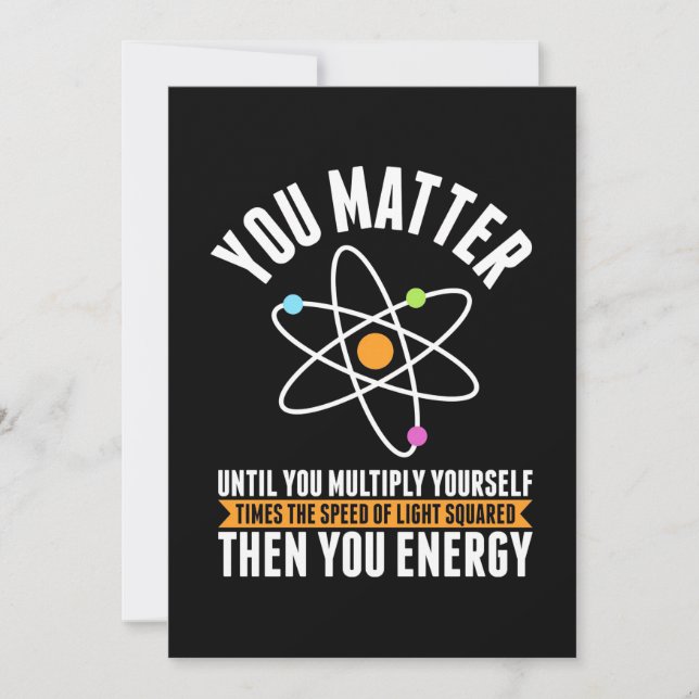 Scientist Gift | Physicist Science Matter Save The Date (Front)