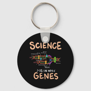 Scientist Gift   Science Is In My Genes Key Ring