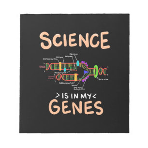 Scientist Gift   Science Is In My Genes Notepad