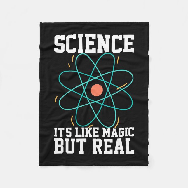 Scientist Gift | Science It Is Like Magic Fleece Blanket (Front)