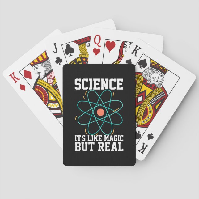 Scientist Gift | Science It Is Like Magic Playing Cards (Back)