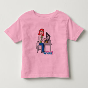 Scientist Girl - Light/Red Toddler T-Shirt