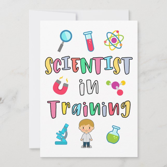 Scientist in Training for Young Scientists Invitation (Front)