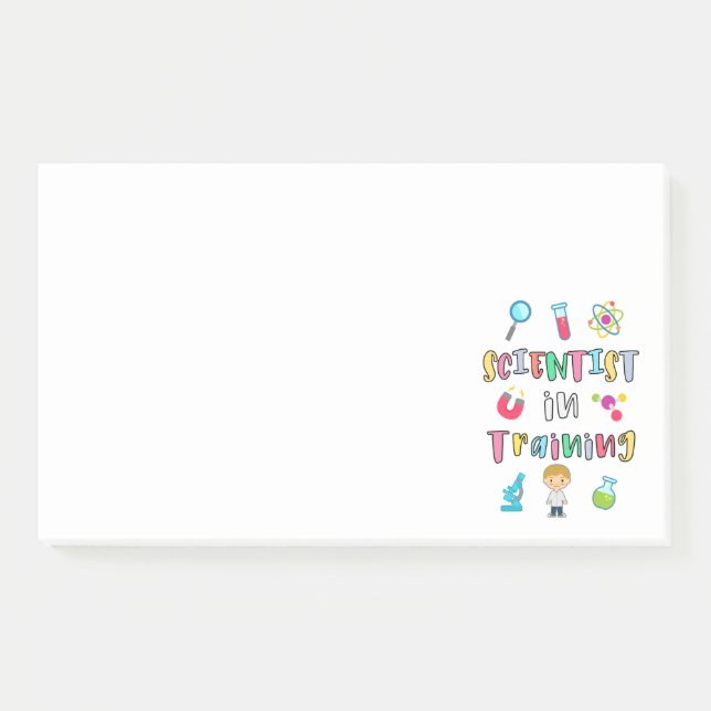 Scientist in Training for Young Scientists Post-it Notes (Front)