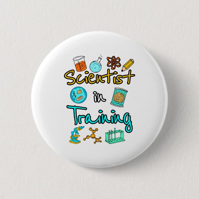Scientist in Training Science Lover STEM 6 Cm Round Badge (Front)