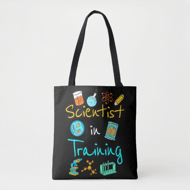 Scientist in Training Science Lover STEM T-Shirt Tote Bag (Front)