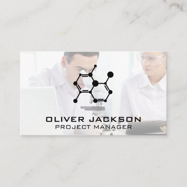 Scientist Microscope Business Card (Front)