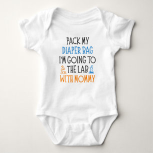 Scientist Mom Funny Science Baby Saying Baby Bodysuit