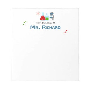 Scientist Science Teacher Researcher Stationery Notepad